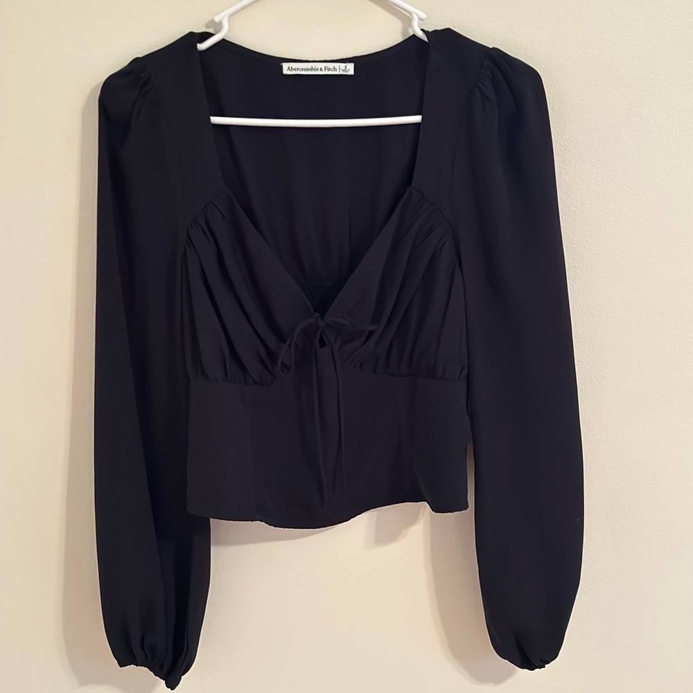 ABERCROMBIE Black Longsleeve Blouse